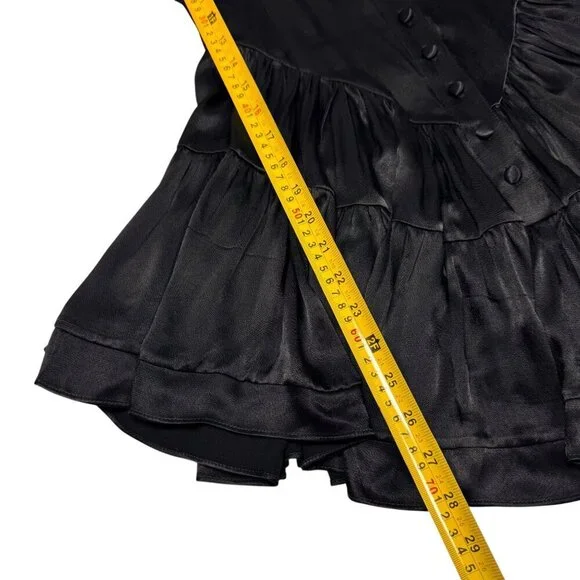NWT Venessa Mooney Black Satin Elisabeth Romper Sz.XS Sleeveless Coquette Gothic - www.toquedesaborminas.com.br NWT Venessa Mooney Black Satin Elisabeth Romper Sz.XS Sleeveless Coquette Gothic - www.toquedesaborminas.com.br